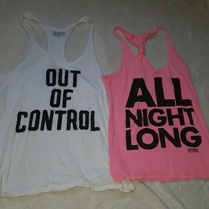 2 PINK Victoria's Secret Tank Tops